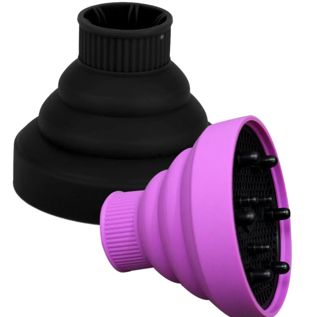 

Universal Silicone Collapsible Blower Cover Hairdressing Salon Curly Hair Dryer Folding Diffuser Hood