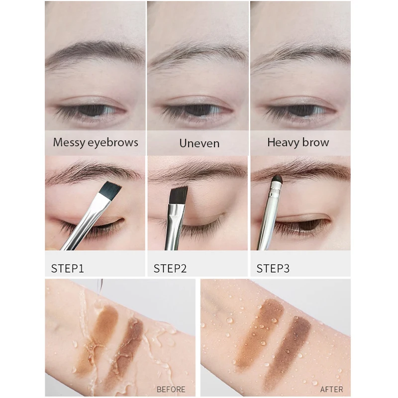 Тени для век девушек и женщин инструменты макияжа 2 цвета водостойкий макияж