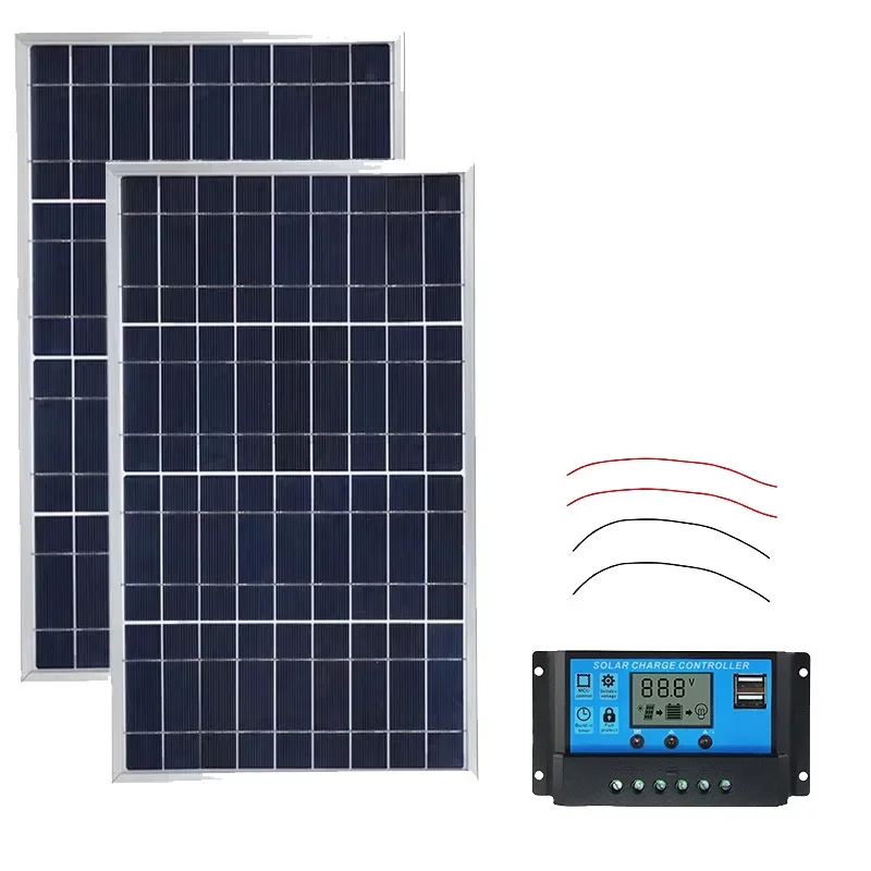Солнечная панель 12/24 в с зарядным устройством