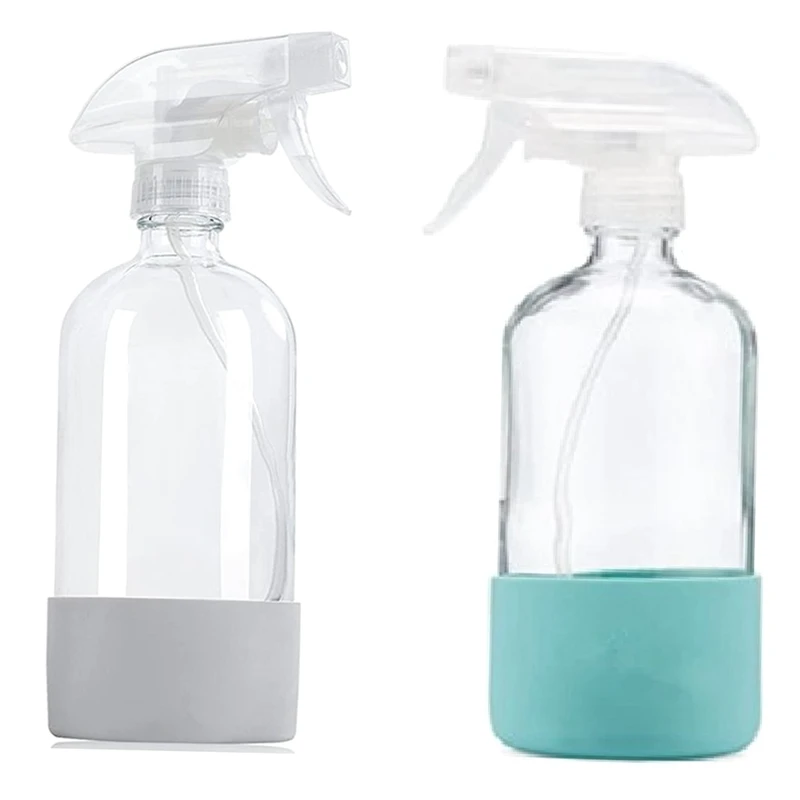 

Прозрачные бутылки с распылителем, многоразовая пустая бутылка с силиконовым рукавом для очистки растворов, распылитель для воды