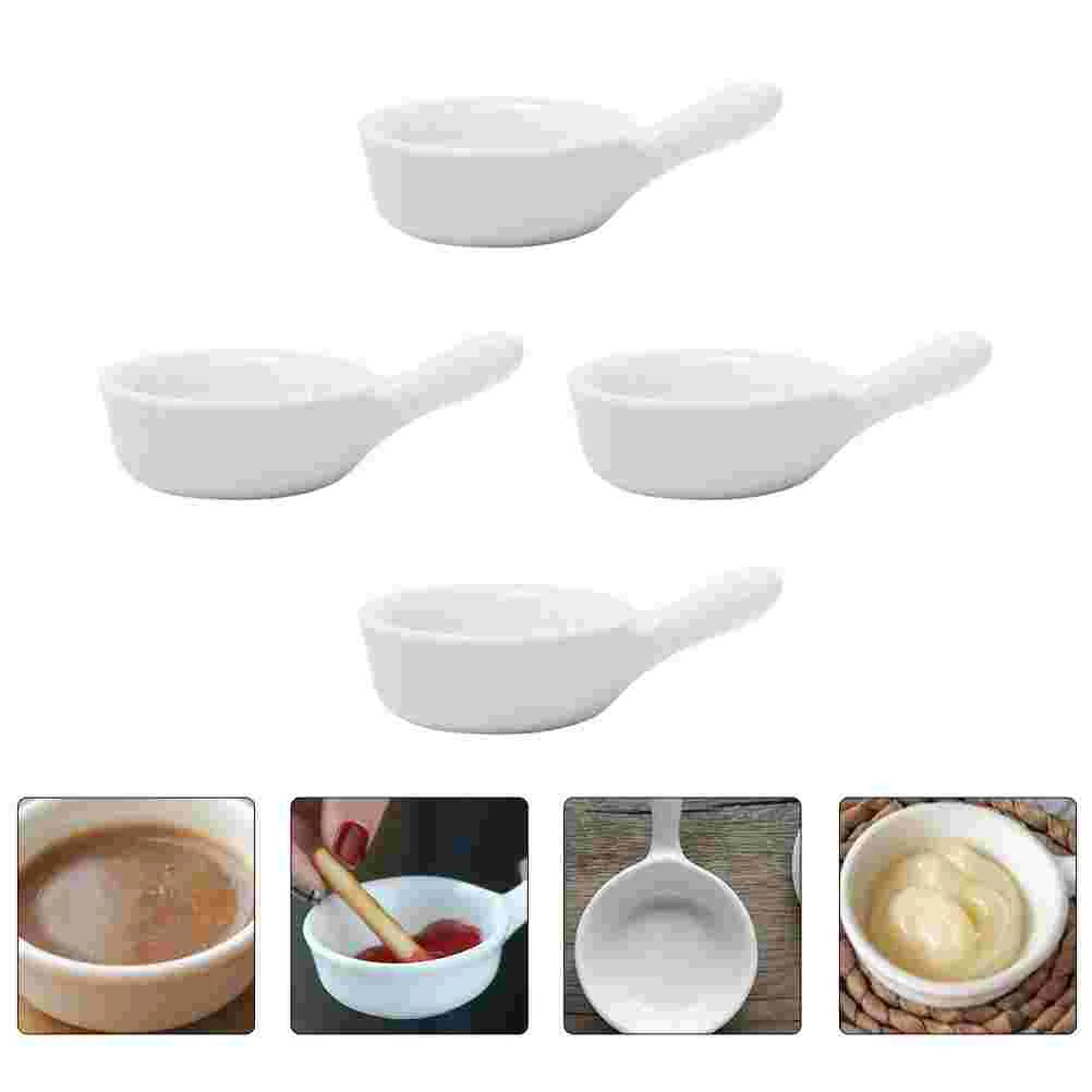 

Sauce Dish Bowl Dipping Dishes Seasoningmini Bowls Condiment Plate Cup Ceramic Sushi Soy Side Vinegar Appetizer Handled Ketchup