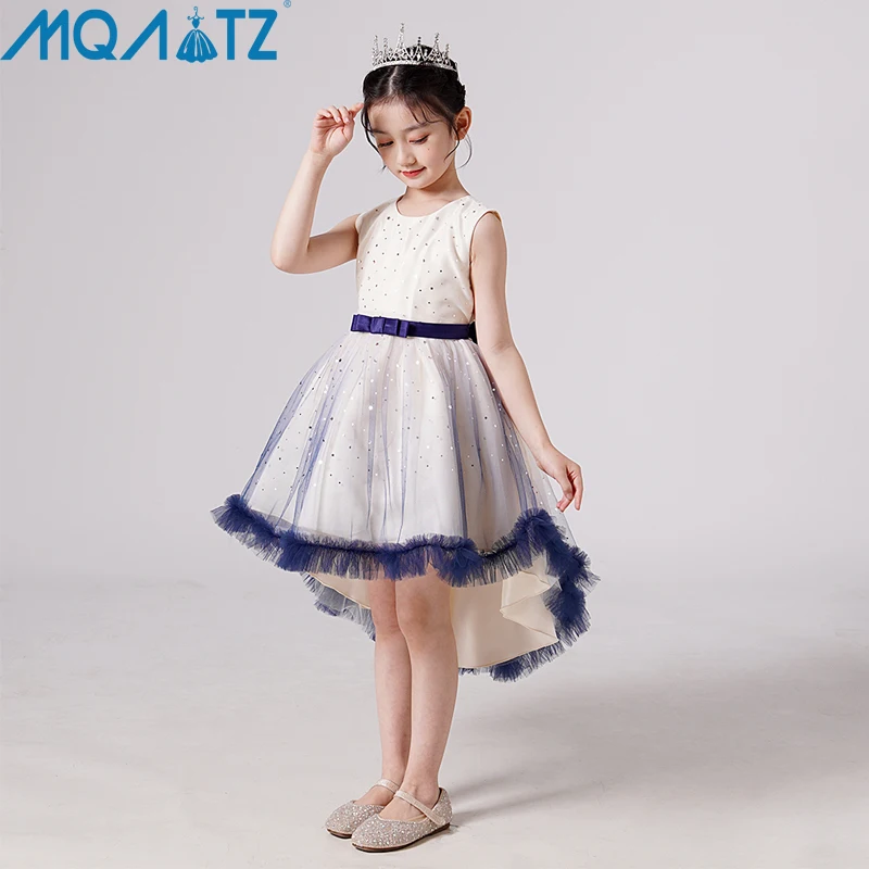 

MQATZ 3 12 Years Ball Gown Children Princess Trailing Sequined Party Prom Dresses Bridesmaid Summer Dress Baby Girls Clothes