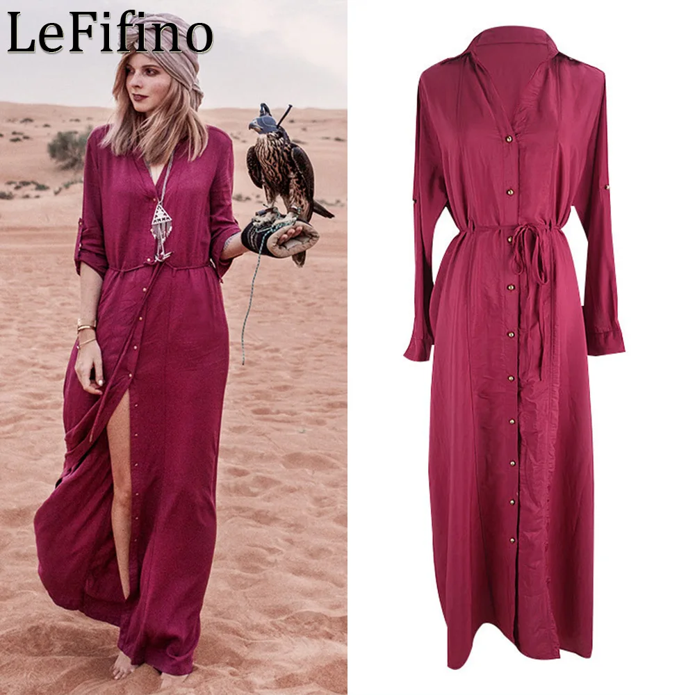 

Женская длинная Пляжная накидка на пуговицах, бордовый кардиган с защитой от солнца, пикантная накидка для бикини, верхняя одежда для купания, лето