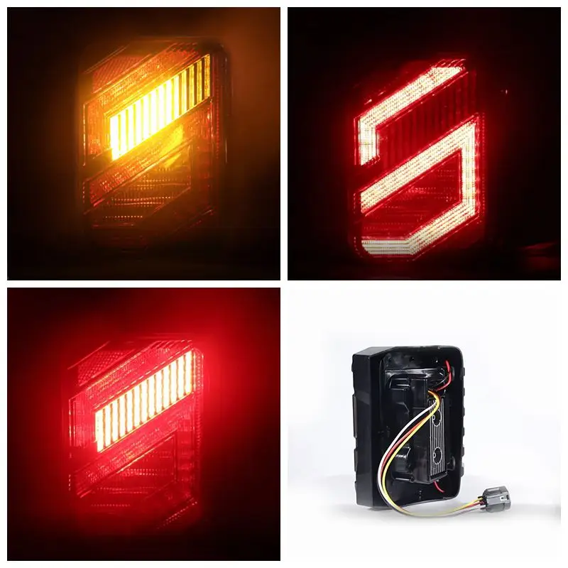 Светодиодные задние фонари одобренные DOT E-mark для Jeep Wrangler JK JKU 2007-2018 с DRL указатель