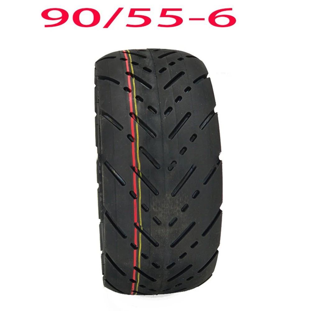 

Thicken Tyre Tubeless Tire 1000g 90/55-6 Durable Electric Scooter Practical Roads Tyre Rubber Tubeless Tire 10 Inch