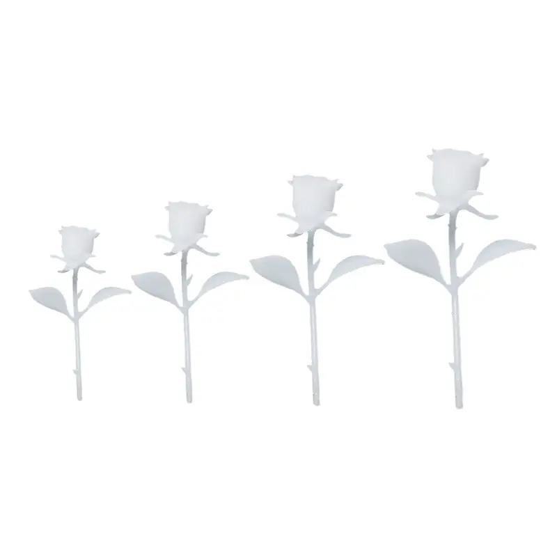 

1Pc/4Pcs 3D Micro Landscape Resin Mold Filler Epoxy Small Rose Epoxy Resin Filling Materials Supply Filling Model 4 Size
