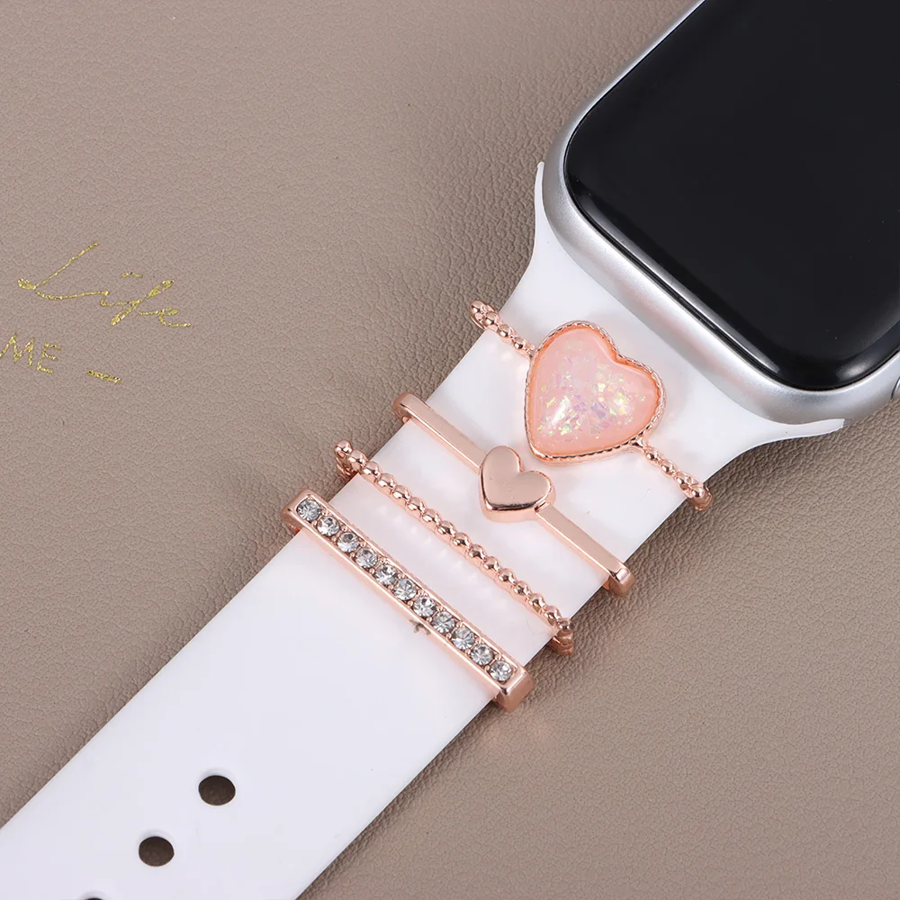 Браслет для Apple Watch металлические подвески декоративное кольцо Алмазное
