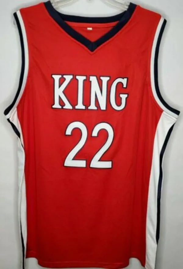 

#22 Kawhi вышитая вышивка Леонарда Кинга для старшей школы, баскетбольная майка в стиле ретро с вышивкой, индивидуальное имя и номер