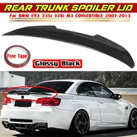 high quality e93 car rear spoiler wing trunk lip for bmw e93 335i 328i m3 convertible 2007 2013 psm style rear trunk spoiler lid