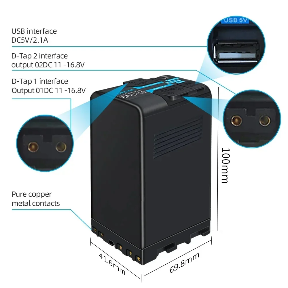 Оригинальный аккумулятор BP-U100 для замены аккумулятора BP-U30 U60 U65 U90