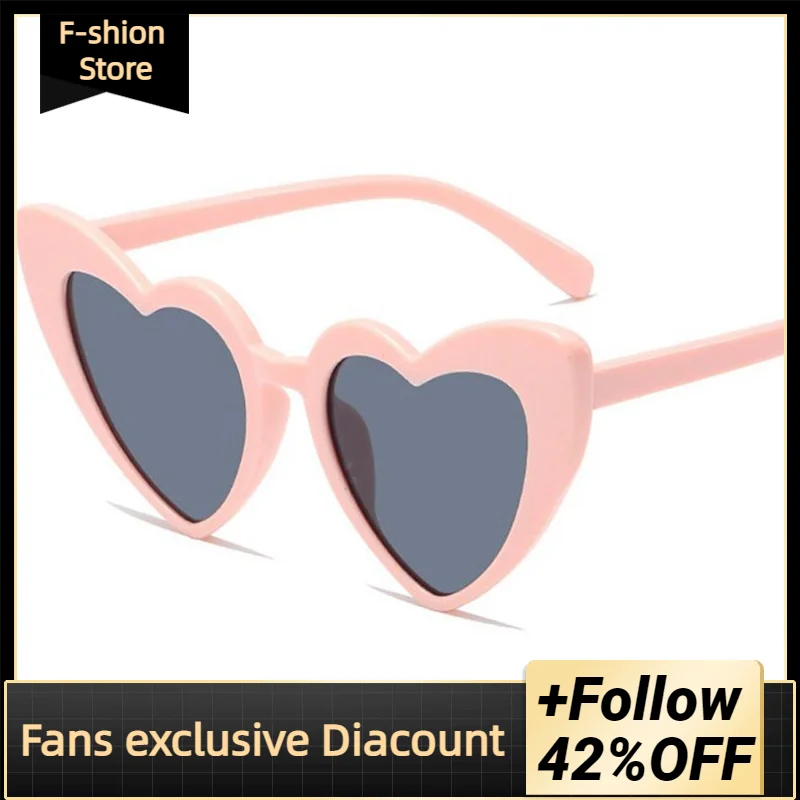 

Heart Shaped Sunglasses Plastic Women Brand Designer Fashion Rimless LOVE Clear Ocean Lenses Sun Glasses Oculos for Ladies