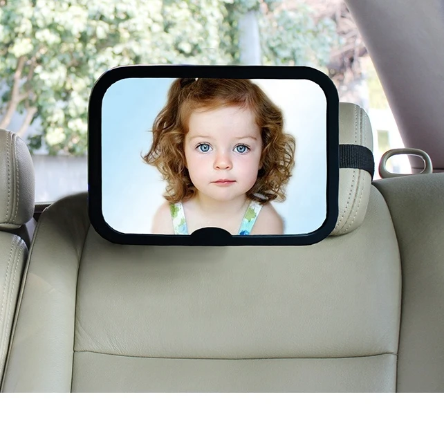

Big Size Safety Crash Tested and Certified Acrylic Shatterproof Car Mirrors Clear View Baby Car Seat Mirror