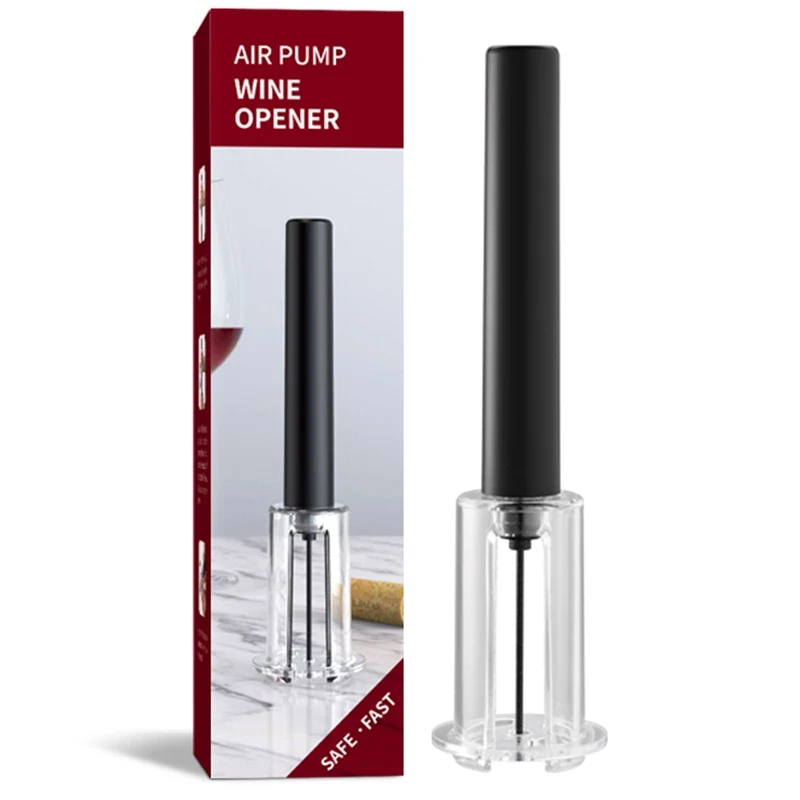 

Xiaomi Air Pressure Wine Opener Safe Portable Wine Bottle Pin Cork Remover Air Pump Corkscrew Kitchen Wine Tools
