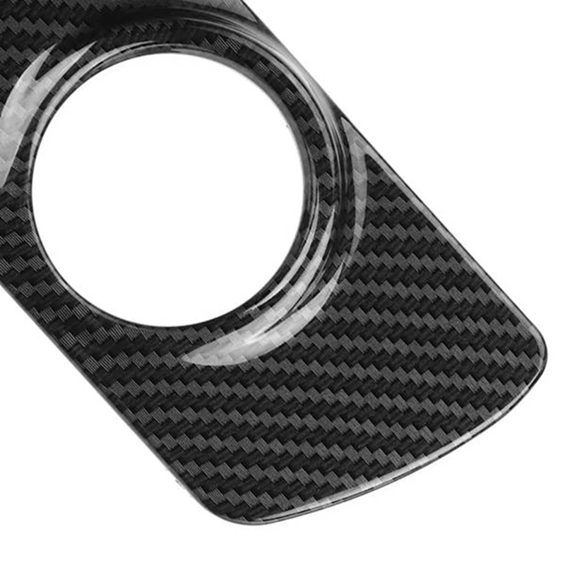Углеродное волокно датчик вентиляции адаптер крышка приборной панели рамка для