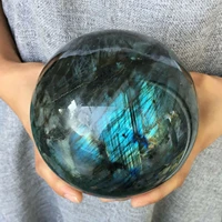 natural crystal ball natural labradorite sphere natural stone furnishings wealth prosperous connections wedding