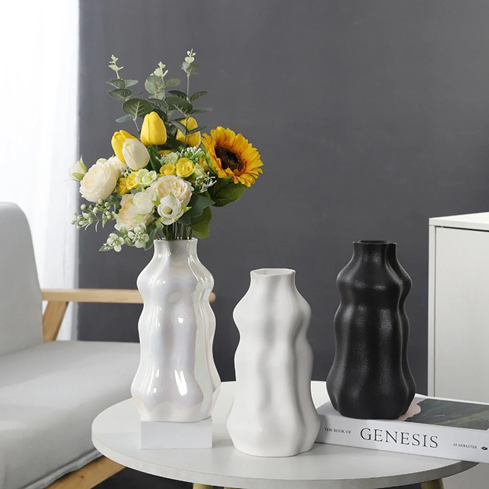 Керамическая декоративная ваза креативный аранжировщик цветов в гостиной