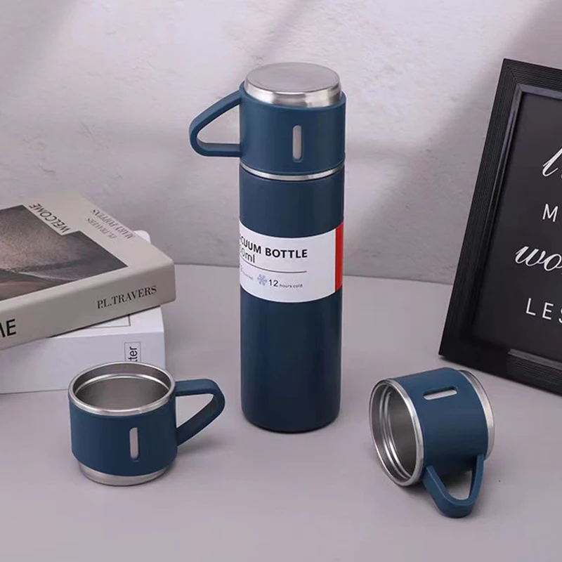 

304 Double-Layer Stainless Steel Vacuum Thermos Cup Set Of Wine Beer Coffee 500ml Insulated Travel Mug Business Water Bottle