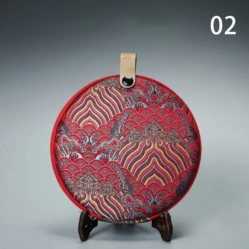 

Красная тканевая сумка для чая