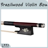 44 violin bow brazilwood octagonal stick webony frog sheepskin grip well balance