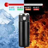 420ml smart thermos stainless steel water bottle led digital temperature display coffee thermal mugs intelligent insulation cups