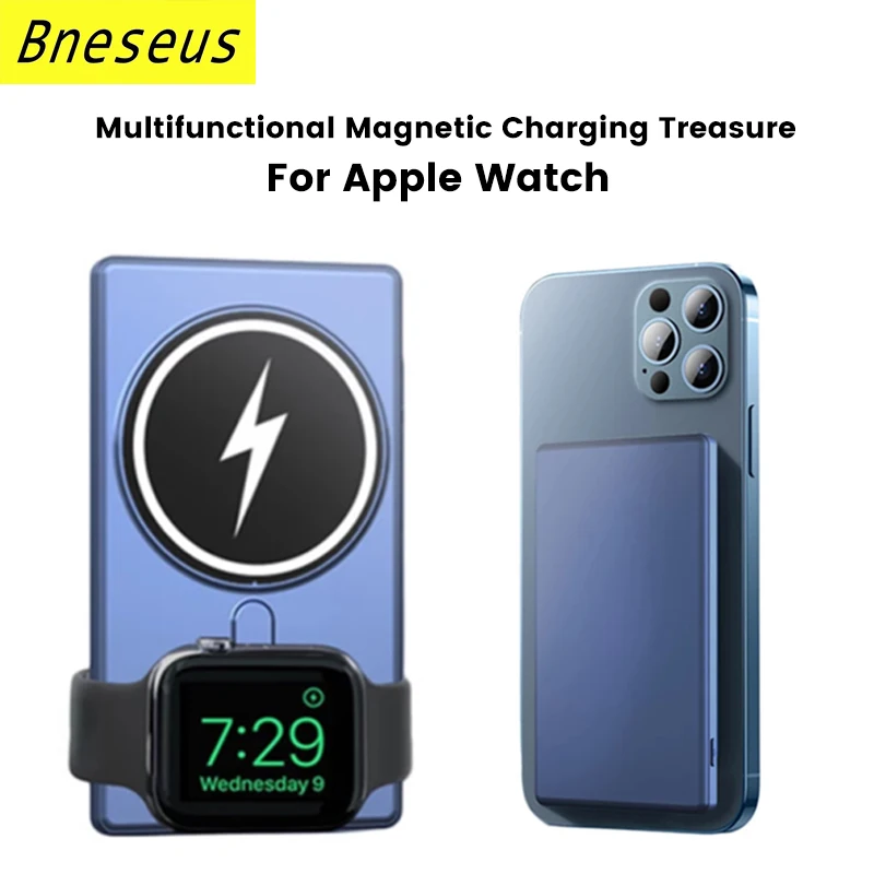 

For Magsafe 15W 3 in 1 Magnetic Wireless Power Bank For iPhone 13 12 14 13Pro Max Apple Watch AirPods Mobile Phone Fast Charger