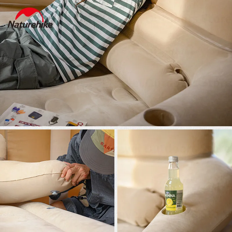 Надувной туристический матрас Naturehike двойная кровать для сна автоматический