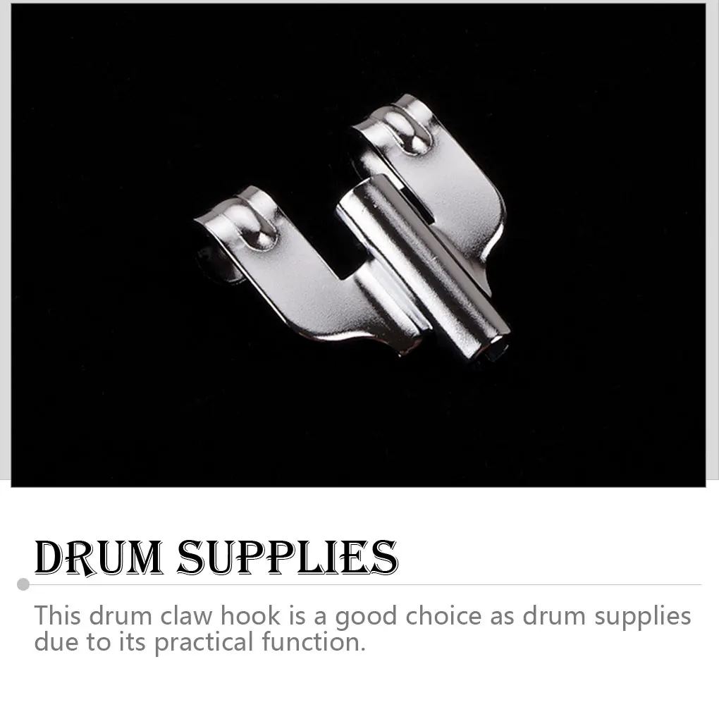 

Pack of 10 Claw Hook Craftsmanship Compact Size Drums Accessories Instrument Fittings Metal Clasp Musical Gear Percussion Part