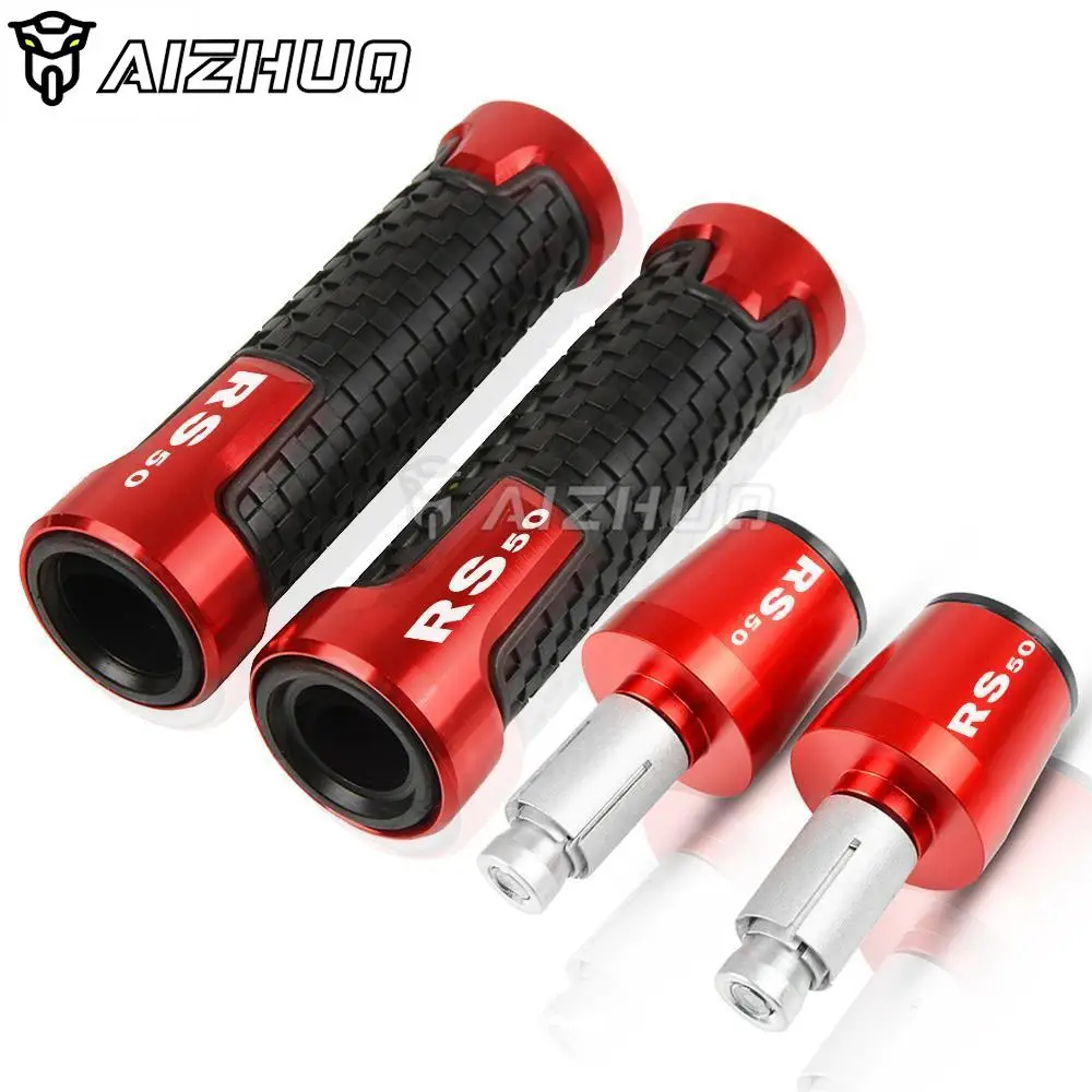 

For Aprilia RS50 RS125 RS250 RS 50 125 250 Motorcycle 7/8"22mm Handlebar Grips Cap Handle Bar Ends Gear Balanced Plugs Slider