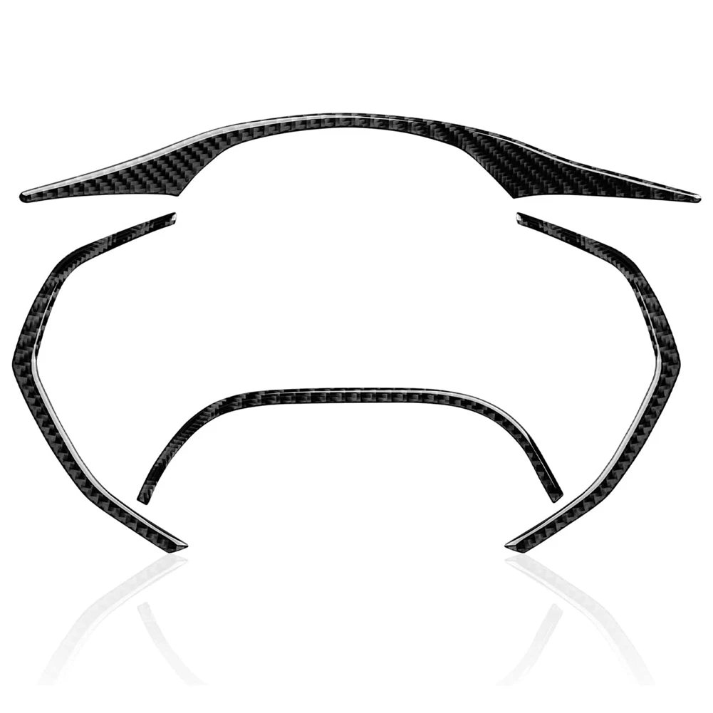 

Dashboard Speedometer Frame Trims Sticker Kit Decal Carbon Fiber for Chevrolet Corvette C7 2014-2019 Car Interior,Black