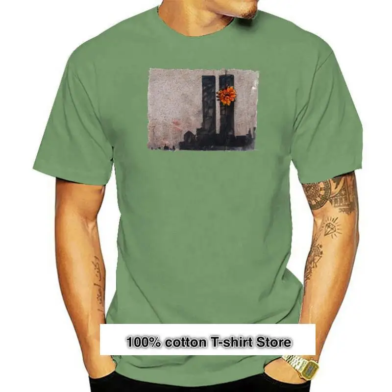 

Día 15 Banksy-Camiseta de algodón с графическим принтом, camisa de манга corta y larga, новые тенты