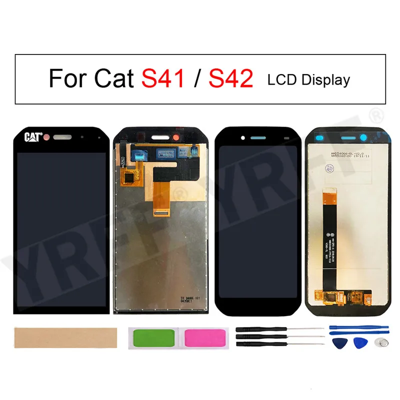 Сменный ЖК-экран для Caterpillar CAT S42 S41 S32, ЖК-дисплей для CAT S41, цифровой преобразователь экрана в сборе