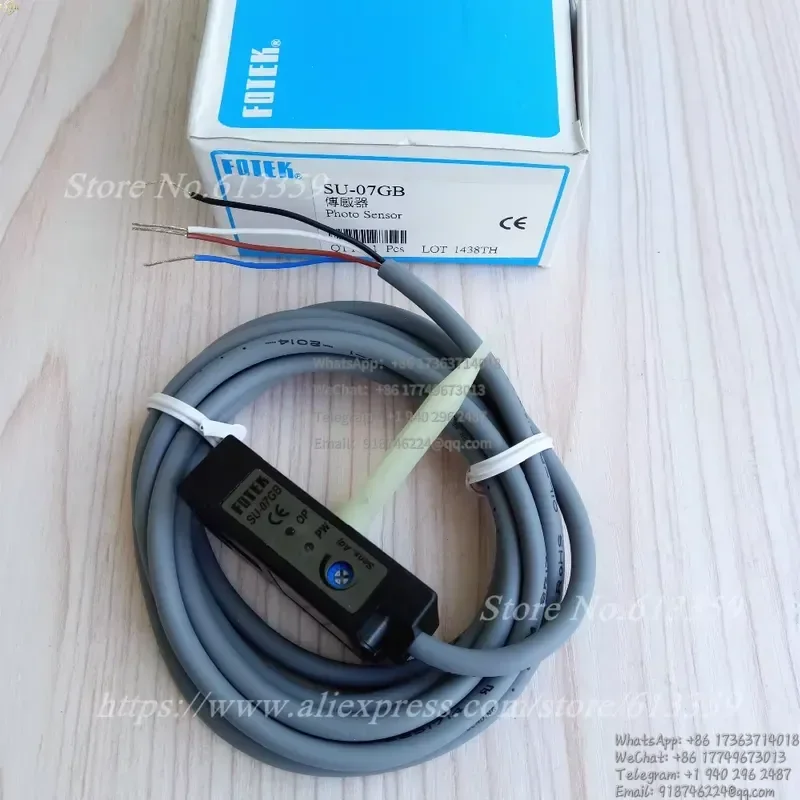 Фото Фотоэлектрический датчик SU-07GB NPN+PNP NC U-образный, зеленый, новый №5