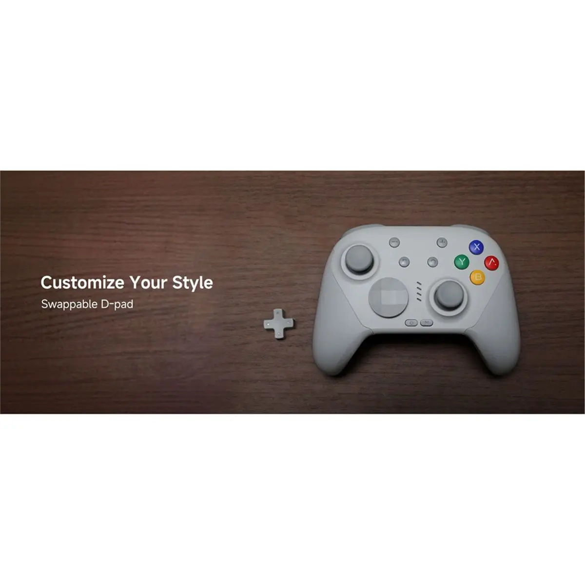 Фото B48Cnew CHITU 2 HD Механический Bluetooth-контроллер для Switch 1/2, ПК, Android, геймпад с джойстиками TMR Glide и зарядной док-станцией №3