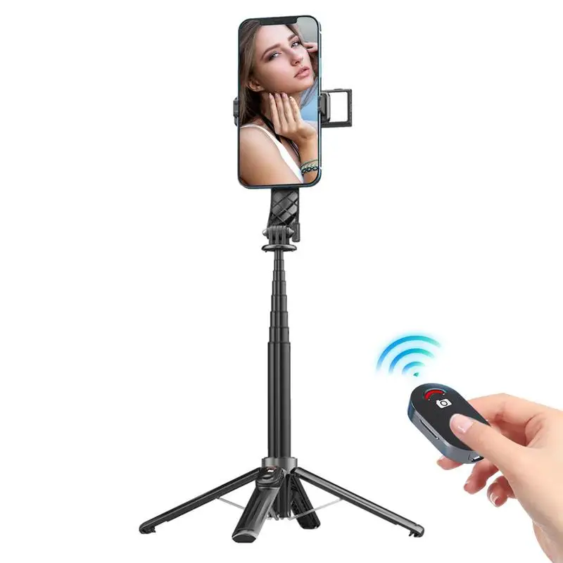 

Phone Selfie Stick Tripod Extendable Selfie Stick 360 Rotation Wireless Remote Tripod Stand Aluminum Alloy Stick 4-Point Support