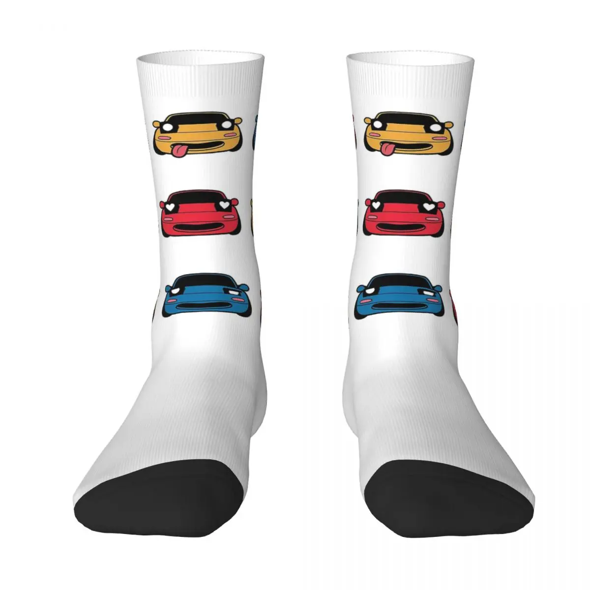 

MANY FACES OF MIATA Socks Harajuku Sweat Absorbing Stockings All Season Long Socks Accessories for Man's Woman's Christmas Gifts