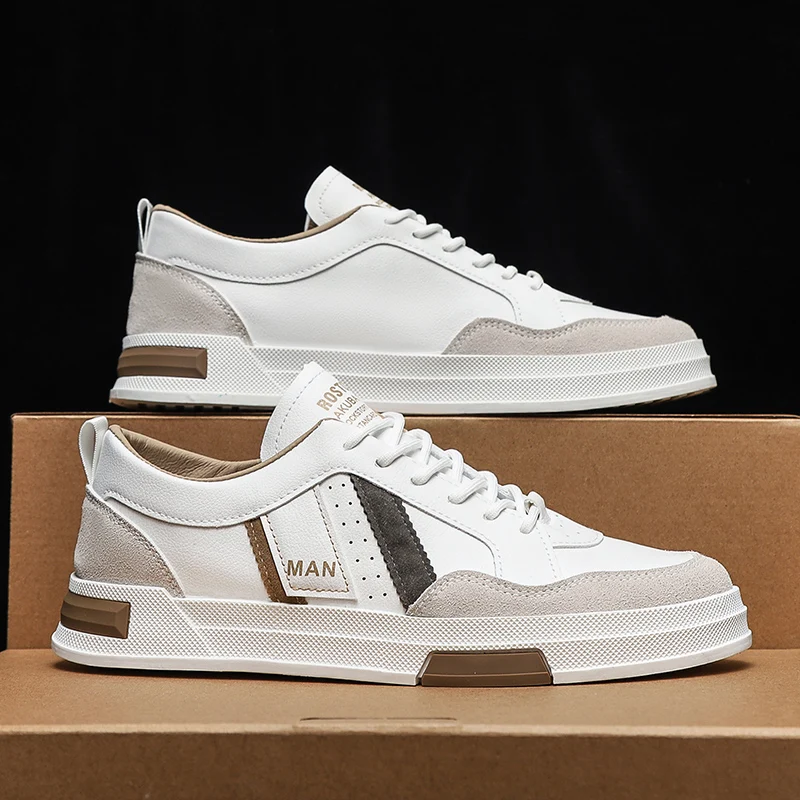 

New Men Pu Leather Casual Shoes Outdoor Comfortable High Quality Fashion Soft Homme Classic Ankle Non-slip Flats Moccasin Trend