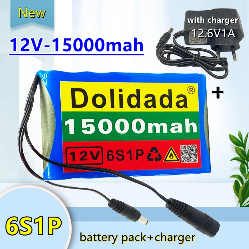 

Аккумуляторная батарея 6S1P, 15000 мАч, 12 в пост. Тока, 12,6 в, 15 Ач