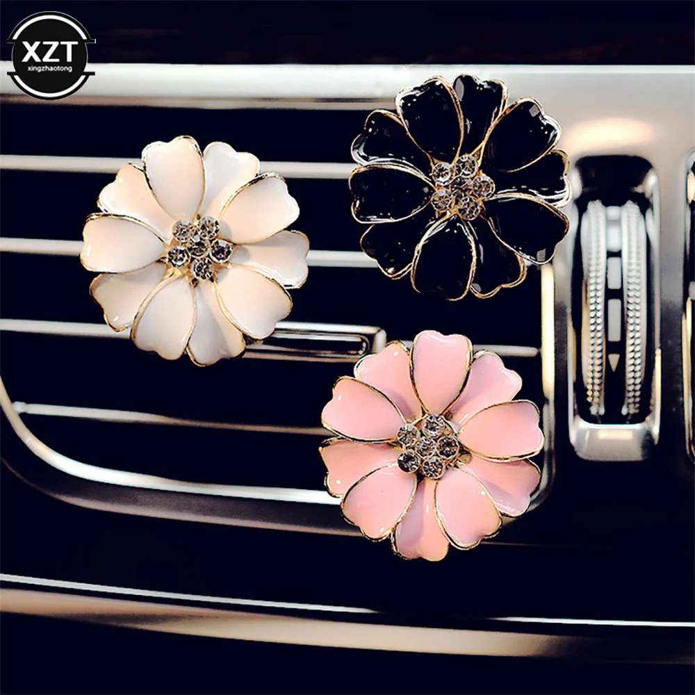 

Small Daisy Flower Air Freshener Clip Car Perfume Decorations Air Aromatherapy Conditioner Outlet Clip Auto Fragrance Supplies