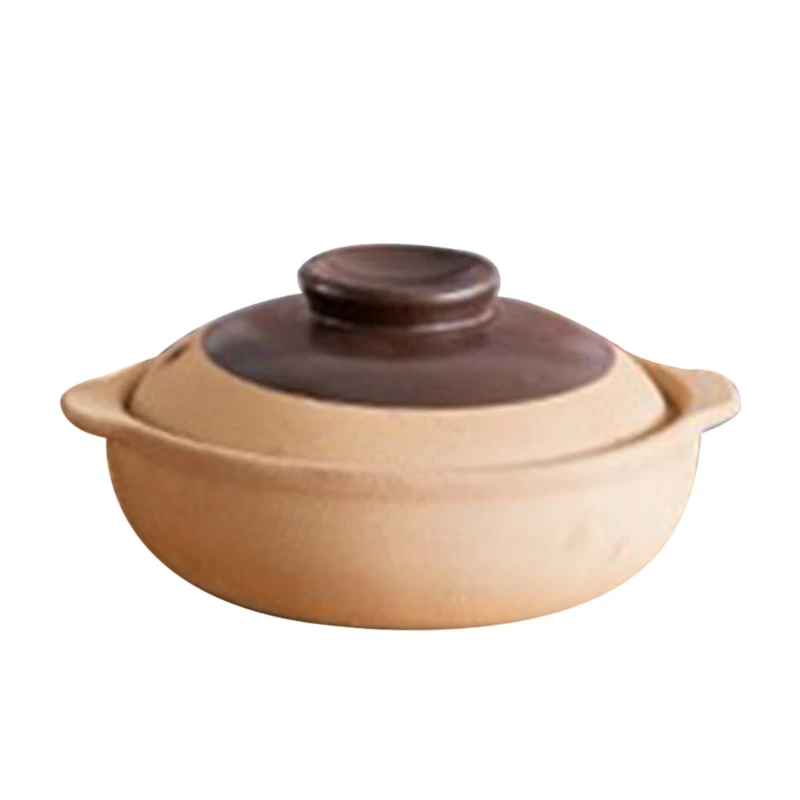 Buy 500ML/750ML Casseroles Rice Noodle Porridge Milk Soup Clay Stew Earthenware heat-resistant ceramic stoves electric gas stove on