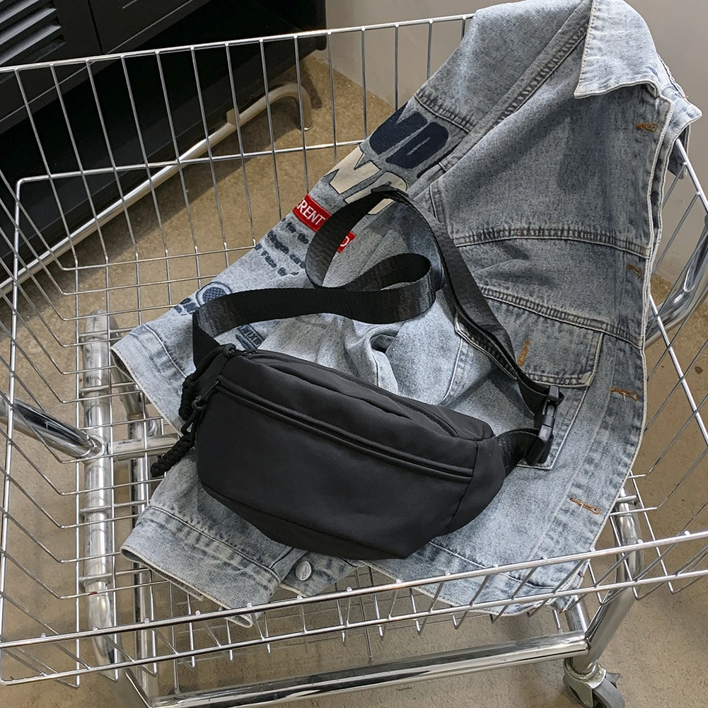 

Однотонная забавная сумка для телефона, простая сумка, большая сумка через плечо, Пляжная дорожная нейлоновая сумка на ремне, модная нагрудная сумка