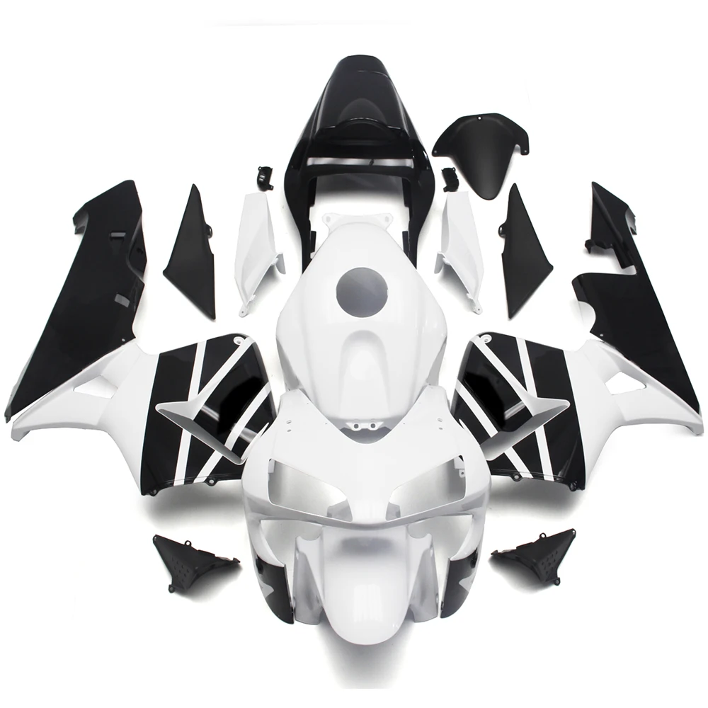 

Комплект обтекателей для мотоцикла HONDA CBR600RR 04 03 CBR 600RR 2004 2003 ABS инъекция Белый Черный Кузов высокое качество