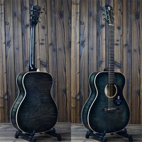 acoustic guitar black spruce mahogany electric steel string frets 40 inch guitarra 6 strings cutaway sapele gitaar folk guitar