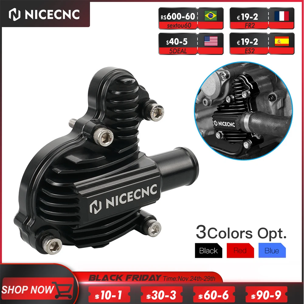 

NiceCNC ATV для Yamaha YFZ450R 2009-2022 SE 2009 2015 2018 2022 YFZ450X 2010 2011 крышка водяного насоса алюминиевые детали