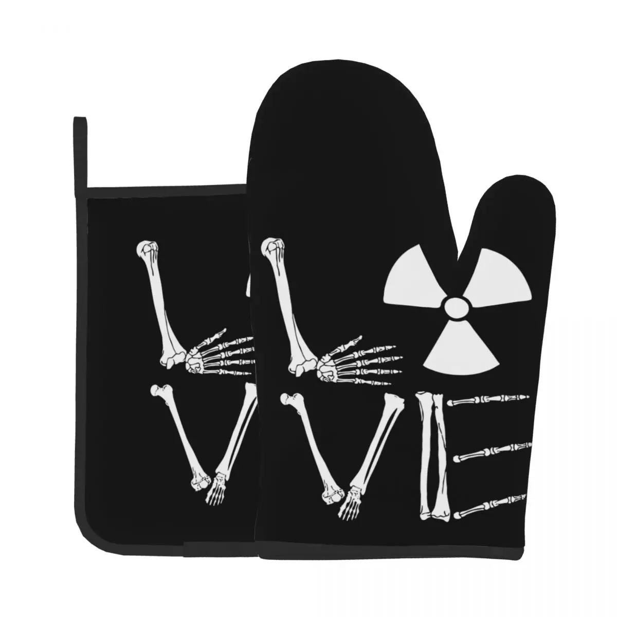 

Перчатки Radiology Love для кухни, выпечки и духовки, изоляционные перчатки для микроволновой печи, перчатки из полиэстера
