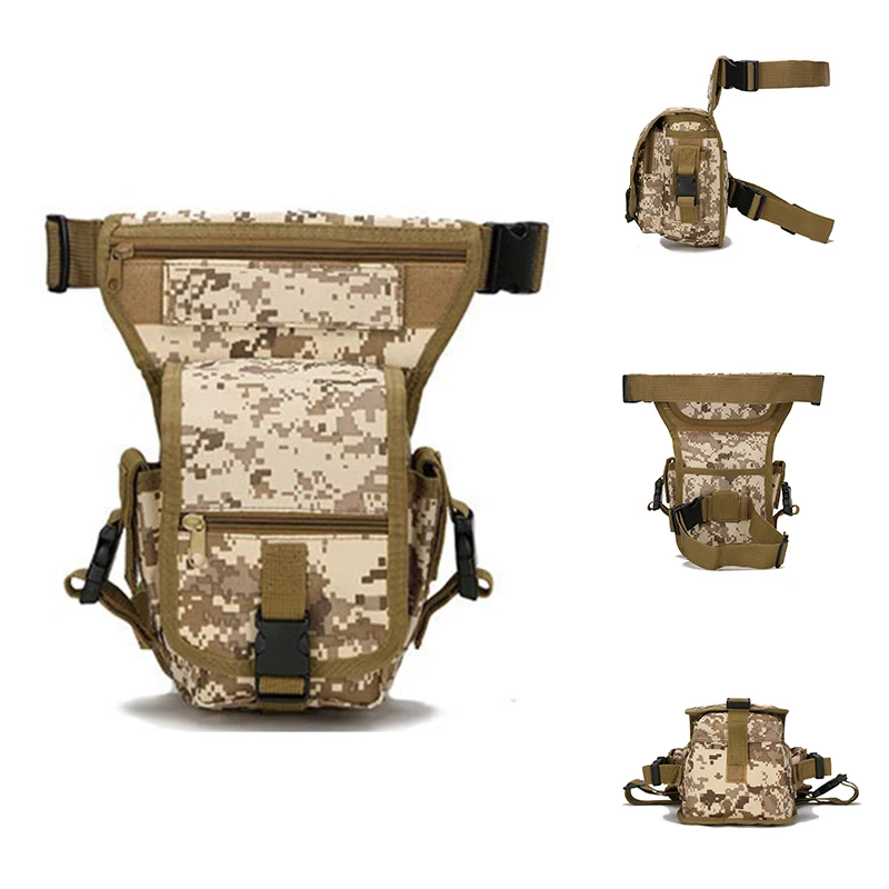 

Fanny Chest Fanny Tactical Hiking Canvas Camping Pack Waist Bags Waterproof Motorcycle Rider Leg Thigh Bag Pack Hip For Men