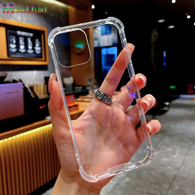 

Clear Case for iPhone 14 13 11 12 Pro Max Mini Xr X XS Max Case for iPhone SE 2020 3 6 6S 7 8 Plus Case Acrylic Shockproof Cover