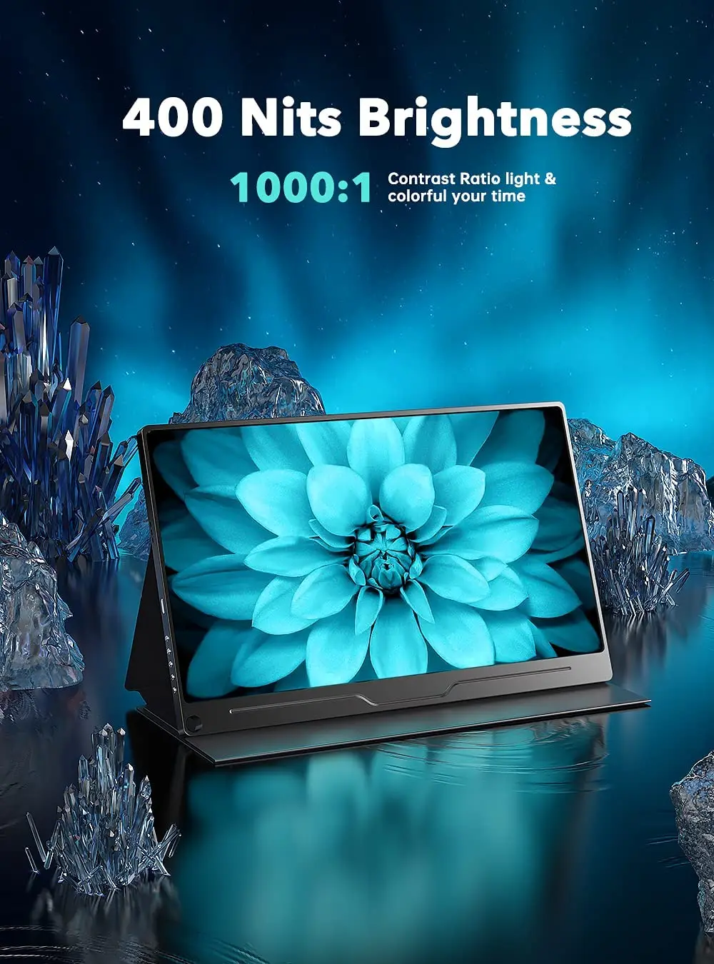 Монитор портативный 4K 17 3 дюйма UHD IPS 15 6x3840 2160 sRGB HDR FreeSync HDMI Type-C |