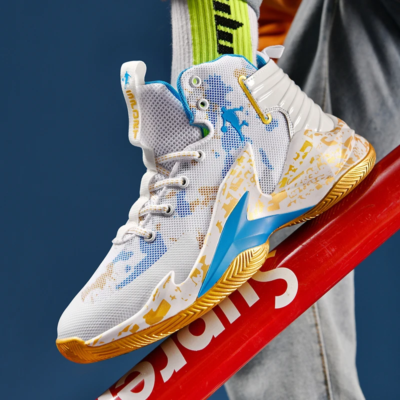 Brand Men Basketball Shoes Breathable Running Sneakers Male Sport Shoes High Top Boots Man Trainer Shoe Basket Athletic Sneakers