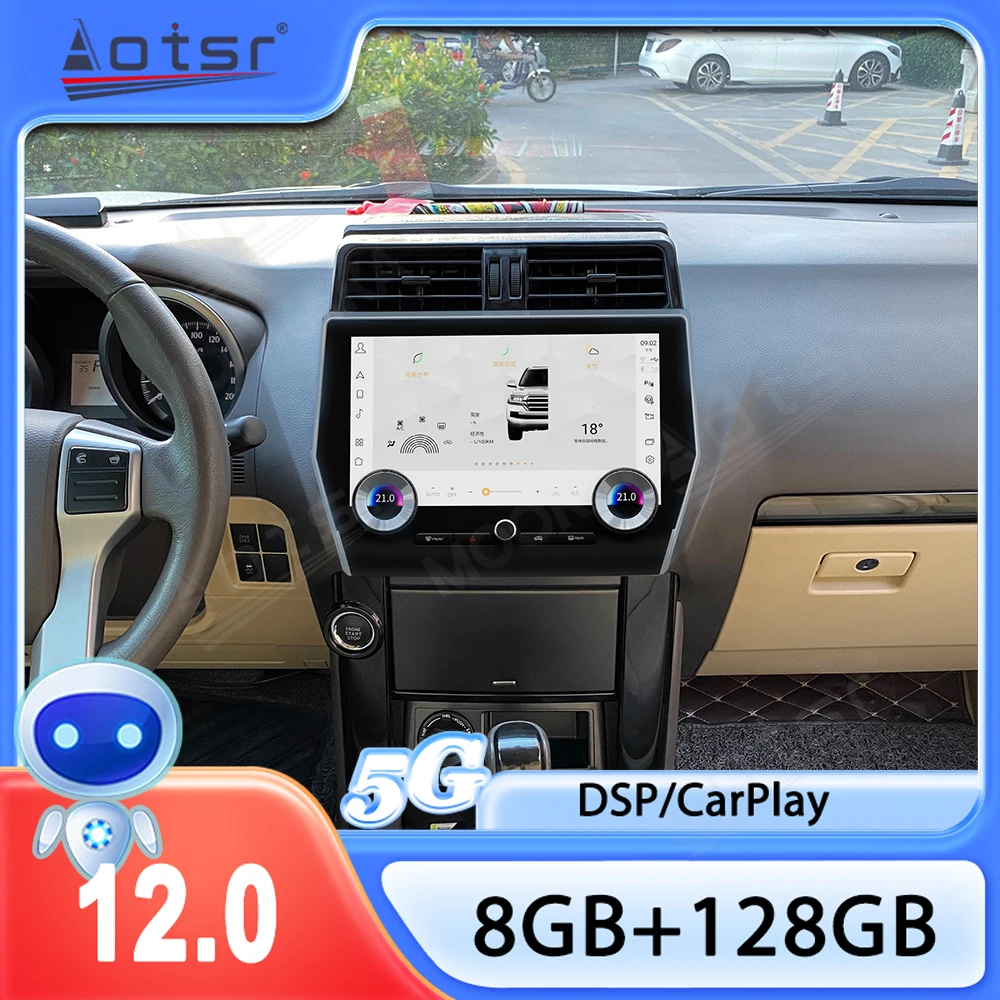 

11,6 дюймов для Toyota Land Cruiser Prado 150 2010-2022, интеллектуальный мультимедийный видеоплеер, GPS-радио, для воспроизведения автомобиля, магнитная навигация