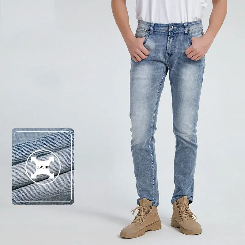 

Мужские джинсы в гонконгском стиле Wind, Простые Модные свободные прямые мужские брюки, повседневные брендовые джинсы, длинные брюки